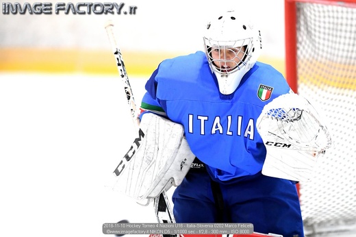 2018-11-10 Hockey Torneo 4 Nazioni U16 - Italia-Slovenia 0202 Marco Felicetti